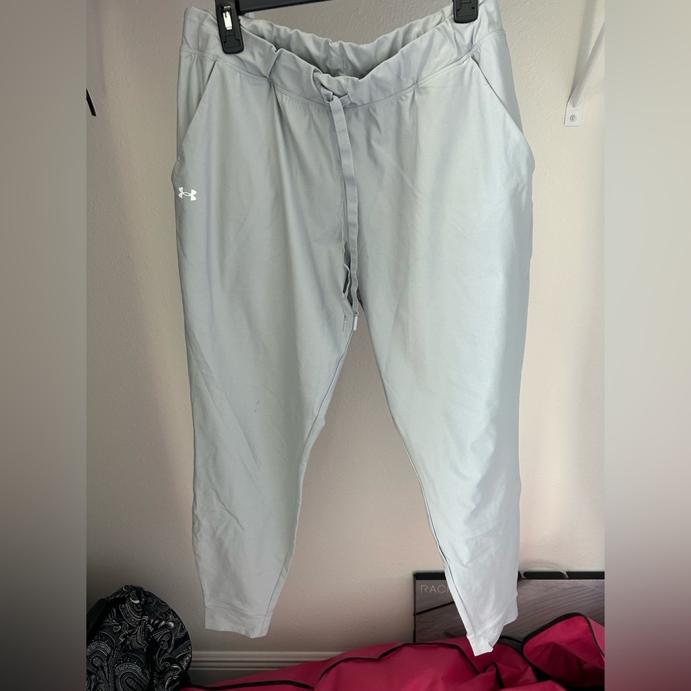 Under Armour Light Gray Track Joggers